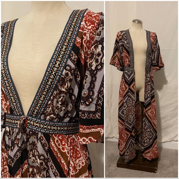 EARTHBOUND Dresses Earthbound Trading Boho Duster Dress Poshmark